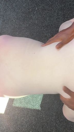 Scottish BBW Takes a Huge Load All Over Her Big Ass and Pussy From a BBC