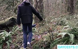 Stepdad Wolf and Jonathan had anal sex at cabin cold night