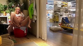 Ivy Roses - Risky Ikea Anal Dildo Barefoot