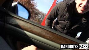 Hardcore outdoor raw sex with amateur hairy twink and jock