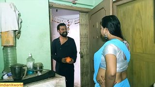 Desi hot bhabhi having sex secretly with house owner&rsquo;s son!! Hindi webseries sex