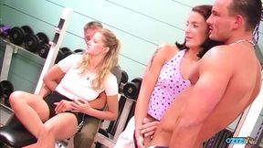 Gorgeous Beauties Get Double Penetrated During Group Sex