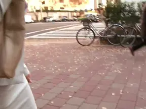 Adorable Japanese Secretary Tempts Stranger For A Steamy Encounter Outdoors