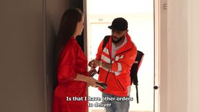 The Delivery Man Gets an Unexpected Welcome, Oh I Don't Have Cash to Pay but I'm Excited