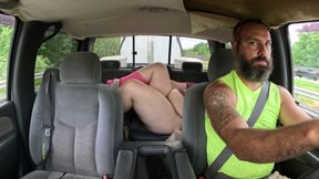 masterbating while stepbrother drives i cum so hard