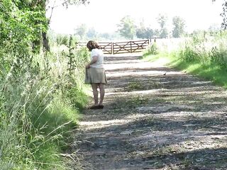 Patricia practicing in butt