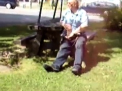 Old Man Jerks In The Park