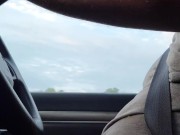 Country boy bates in his truck on the highway