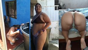 rico bano al aire libre mi vecino le gusta ver mi gran culo