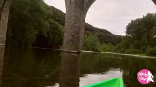 Flashing on a river and pee break