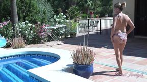Auntjudys - Horny 64yo GILF Mrs. Marta Gets Naughty by the Pool
