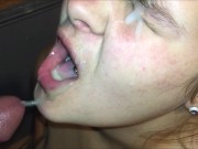StepMom Gives Christmas Present Early &amp; Get Her Own Cum Facial Surprise