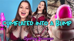 Cumflated into a Blimp - Your Body Inflation Domme Sydney Screams Pumps You Full of Cum Until You Inflate Like a Balloon - Non-Popping Inflation, Body Inflation POV, Inflation Domination - HD 720 WMV