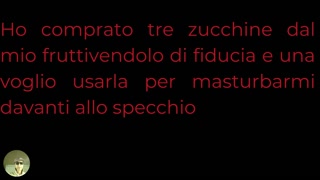 putting on the courgette for feminine fantasies is the ideal vegetable for getting wet