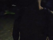 Puppy gets naked in the park and squirts his cum
