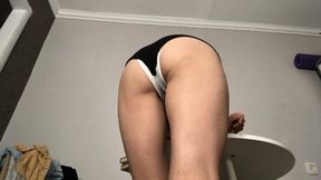 Masturbation in panties with pad!