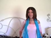 Tiny trisha fucking hard dick in POV