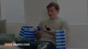 Stepson catches MILF Millie Morgan masturbating with a vibrator.