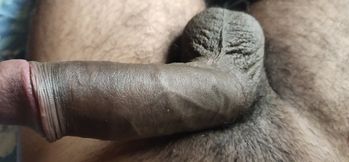 Man masterbating and Cuming thick white cum