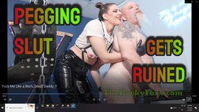 Filthy slut gets fucked in multiple posistions and eats his own cum