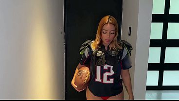 Horny stepsister lost her soccer game but won a good fuck