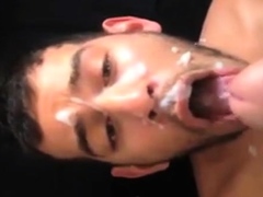 Arab Boy take the full load of daddys cum..