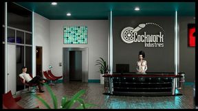 cockwork industries [pornplay hentai game] ep.23 andrea the slutty secretary touches her pussy in the office during work