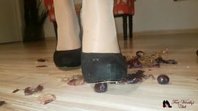 High heels crushing grapes 2