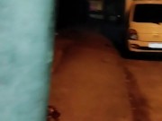 I found the guy on the app and sucked him in the middle of the street near the beach.