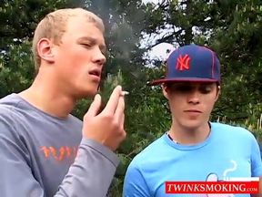 Roma and Archi goes outside for smokes and later fucks