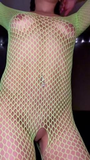 Hot Ass Fishnet Bodysuit Slow Motion Twerking