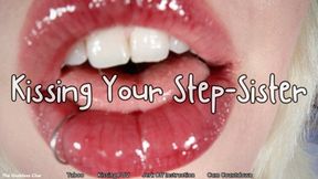 Kissing Your Step-Sister - HD - The Goddess Clue, Taboo POV Make Out With Jerk Off Instruction And Cum Countdown, Kisses With Tongue, Gentle Femdom, Red Lipstick, Wet Sounds, Lips, Tongue, French Kissing