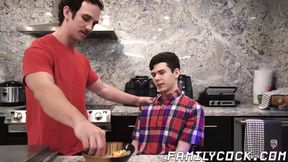 I inject my massive cock in Dakota Lovells mouth after I put my fingers in his mouth
