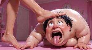 Fat Ugly Woman Degraded - Lick Beautiful Girl's