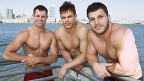 Jayden, Brodie, and Dean ~ Triple Trouble in a Hot Circle Jerk Threesome!