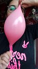 Let's see how far it goes🎈😏  #balloons #looner #stretch #bunnylooner