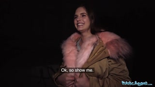 Public Agent Curvy Natural Body Student with Big Natural Boobs Outdoor Fucking