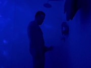 OTTER JERKING OFF IN DARK ROOM SHOWER