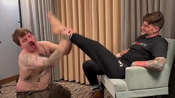 Foot Fag Worships &amp_ Gets Fucked up