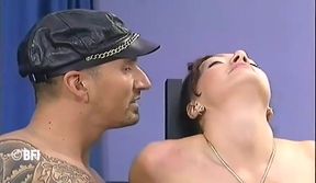 Sexy girl gets whipped and punished in the gym