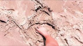 Sandy Feet at the Beach Cosplay