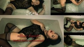 Sheer Liquid- Wetlook Nylons and Breathholds 4K