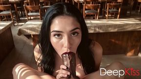 i made that armenian bitch suck my dick. i was cumming a lot, and she had to swallow all my cum, which was dripping down her juicy lips[ai]
