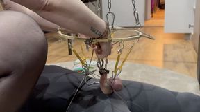 cbt with toy to punish the dick and have fun with this worm