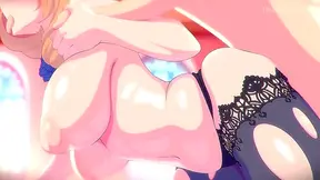 Lisa Surrenders to Aethers Massive Length in Hot Genshin Tryst
