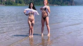 piss party and fucking on the beach with ts sheri allwood