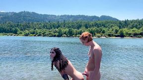 piss party and fucking on the beach with ts sheri allwood