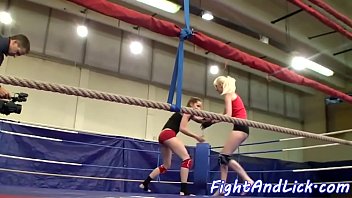 Lesbian eurodyke fingered by her opponent