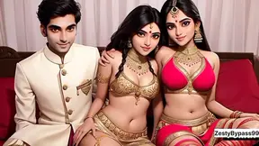 Desi Indian Step-Mom teaches How to Fuck with Step Son and Step Daughter ( Step Family Threesome Bete ne Kari Soteli ki Chudai