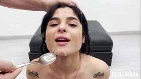PutaLocura - Bukkake muy cerdo para la zorra espa&ntilde_ola de grandes tetas Nadja Hot